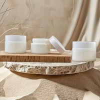 Emballage de crème pour le visage Offre Spéciale pot de crème cosmétique en verre céramique blanc 15g 20g 30g 50g 100g