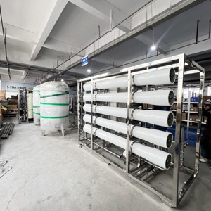 Cá voi thương hiệu 10 TPH thẩm thấu ngược hệ thống lọc nước với tàu áp lực PLC hộp số bơm 220V 1 năm bảo hành - Product Image 5