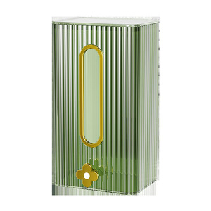Lecurer Wall Mounted Tissue Box Transparent Silver Multipurpose Storage For Home Kitchen Toilet - Product Image 5