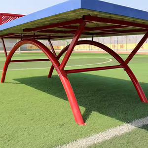 <span class=keywords><strong>Table</strong></span> de ping-<span class=keywords><strong>pong</strong></span> d'extérieur haut de gamme, <span class=keywords><strong>table</strong></span> de tennis de jardin stabilisée, plateau imperméable, support incurvé épaissi - Product Image 4
