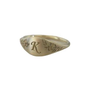 Women's Fashion Letter K <b>Ring</b> Gold Geometric Punk Style Simple Jewelry Gift - Product Image 4