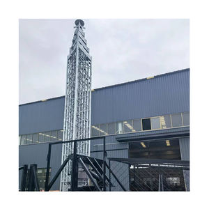 中国製ポータブルスピーカーリフト無線伸縮アンテナセルオンホイール伸縮アンテナタワー - Product Image 1