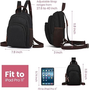 Small <strong>Backpack</strong> <strong>Purse</strong> for Women - Convertible Sling Bag Multiple Compartment Pockets Adjustable Straps <strong>Mini</strong> <strong>Backpack</strong> - Product Image 2