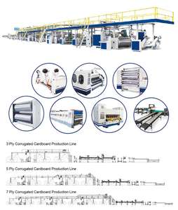 Linea di produzione di cartone ondulato linea automatica di produzione di cartone ondulato a 2 strati/linea di confezionamento - Product Image 3