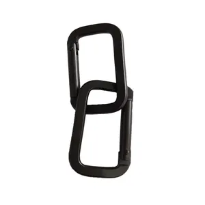 Outdoor Camping Legierung Schlüssel bund Schloss 18*35mm D-Form Rucksack Großer Clip Karabiner haken