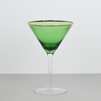 Verres à vin verts modernes de luxe, ensemble de verres à vin pour mariage, verres à vin blanc et gobelet à eau