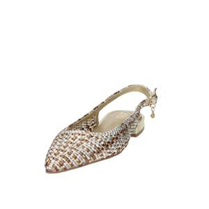 Zapatos Planos Xti Donna Slingback 143938 Dorados con Tacón de 2 cm, Talla 37 - Product Image 5