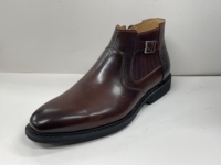 Sepatu Boots Kulit Sapi Asli Buatan Tangan yang Elegan untuk Pria, Sepatu Formal Bisnis Buatan Tangan Mewah, Sepatu untuk Pernikahan dan Kantor
