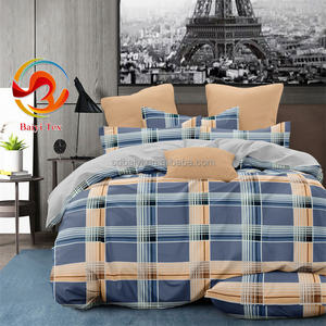 Parure de lit imprimée en usine pour lit Queen Size, en microfibre de polyester brossée, drap-housse, taie d'oreiller, linge de maison, 3 pièces - Product Image 2