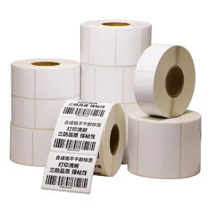 Wholesale Labels Blank Stickers White Woodfree Paper Half Sheet Label packaging Synthetic Paper Sheet Self Adhesive