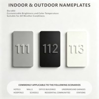 Plaques en acrylique personnalisées, numéros de maison extérieurs découpés au laser de qualité supérieure, panneaux de porte pour publicité, indication et éclairage