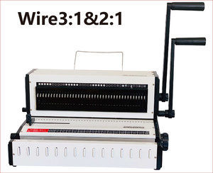 SG-WW2018 Hot Selling Double Wire Notebook <strong>Binding</strong> <strong>Machine</strong> Paper Calendar Hole Punching and Wire Binder 2 in 1 2:1 3:1 - Product Image 2