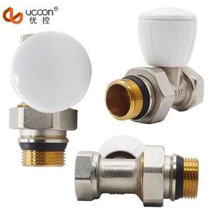 Vanne de <span class=keywords><strong>radiateur</strong></span> thermostatique Vanne d'angle de <span class=keywords><strong>radiateur</strong></span> en laiton haute pression pour système de chauffage par le sol - Product Image 2