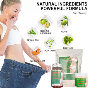 Pérdida de peso para conjunto de barriga, venta al por mayor, Etiqueta Privada, cara, cuerpo, vientre, quemar grasa, moldear la cintura, conjunto de crema adelgazante - Product Image 4