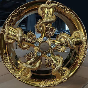 Ruedas de Aleación de Oro Forjadas Personalizadas en Oferta, Ligeras, 5x114.3, 25 mm, para Automóviles de Pasajeros, de 15 a 22 Pulgadas, con Forma de Dragón Dorado - Product Image 5