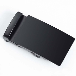 Venta al por mayor Gran oferta tamaño interior 36mm aleación de zinc personalizada logotipo en blanco Color negro hebilla de cinturón automática - Product Image 1