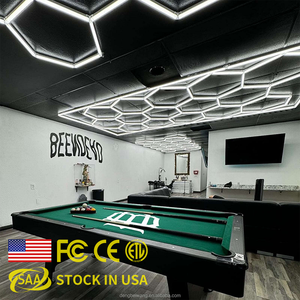 Meilleures ventes Baie de service <span class=keywords><strong>automobile</strong></span> Led Hexagone Salon de coiffure <span class=keywords><strong>Garage</strong></span> Kit Lampe décorative moderne - Product Image 1