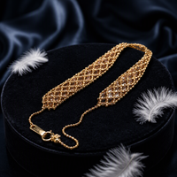 Bracelet élégant pour homme, breloque en or massif 18 carats, largeur 7,7 mm, perles en dentelle, cadeau exquis