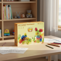 Juguetes de Construcción de Bloques Suaves y Versátiles para Niños, de Gran Tamaño, Geometría 3D, DIY, Educativos Montessori Tempranos, los Más Vendidos
