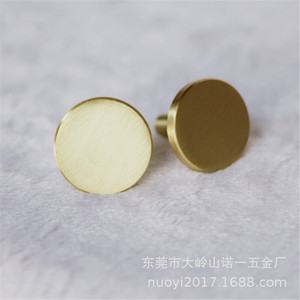 <b>Copper</b> Round Furniture Handle 33x30mm Minimalist Drawer <b>Knob</b> Durable For Home Decoration - Product Image 4