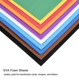 Çeşitli renk A4 EVA köpük levha köpük kağıt EVA köpük rulo DIY zanaat