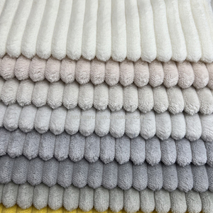 Vendita Diretta Fabbrica - Tessuto in <span class=keywords><strong>Velluto</strong></span> Jacquard Liscio 100% Poliestere Lavorato a Maglia 100D Leggero Effetto Corduroy per Tappezzeria - Product Image 3