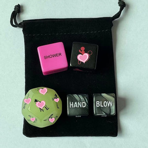 Creativo 5 unids/set posición de amor Sexual juego de juegos previos Gadgety erótico que brilla en la oscuridad Outercourse adulto pareja fiesta sexo amor <span class=keywords><strong>dados</strong></span> - Product Image 2
