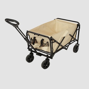 도매 캠핑 접이식 웨건 폴딩 유틸리티 비치 스포츠 트롤리 접이식 카트 바퀴 포함 - Product Image 4