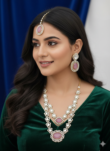 Elegante Juego de Collar Largo con Diseño Antiguo de Mehendi, Joyería Étnica Clásica para Mujer, para Bodas, Fiestas y Moda Festiva - Product Image 6