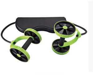 Esercitatore dimagrante addominale con fascia di resistenza a doppio rullo Fitness - Product Image 6