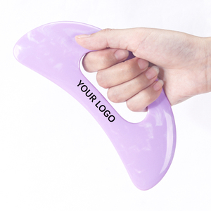 Tabla de Masaje Gua Sha de Resina con Forma de Luna, Herramienta Anticelulitis, Removedor de Callosidades para Pies, Herramienta de Terapia para Moldear el Cuerpo - Product Image 1