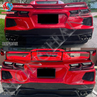 Aileron arrière Honghang Factory Gt Wing pour Chevrolet Corvette, compatible avec la Chevrolet Corvette C8 2020-2024
