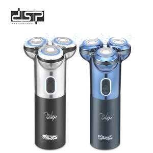DSP Magic Rotary Electric <b>Shaver</b> Triple Blade USB Charging Men <b>Face</b> <b>Shaver</b> Metal Body - Product Image 1
