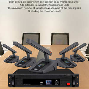 Mikrofon kondensor penutup aluminium dengan konektor XLR ringan peredam bising untuk desain Desktop berkabel sistem konferensi - Product Image 6