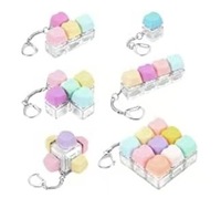 Porte-clés anti-stress en plastique à bouton lumineux, pendentif, jouet de relaxation, breloque de sac, unisexe, vente en gros, personnalisable