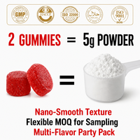 Gummies de créatine 2,5 g de marque privée premium pour adultes, pour la croissance musculaire, avec Ashwagandha KSM-66, suppléments sportifs naturels, vérifiés HPLC