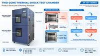 Chambre d'essai thermique à deux zones pour composants électroniques – Testeur environnemental de chaleur et de froid