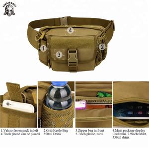 Sac banane tactique nouvelle conception, sac banane tactique portable avec porte-bouteille - Product Image 3