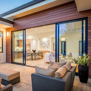 บานเลื่อนสี่แผงประตูบานเลื่อนอลูมิเนียมกรอบฉากกั้นบ้านสำนักงานสำหรับการออกแบบตกแต่งภายใน - Product Image 4