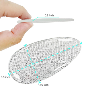 Outil de manucure en verre nano ovale avec lime à pieds en plastique et ensemble de râpes pour éliminer les callosités et les peaux mortes - Product Image 2