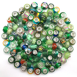 Large Hole Spacer Metal Rhinestone Craft <b>Beads</b> Assortment DIY <b>Bracelet</b> Jewelry <b>Making</b> Plastic Material for Ages 7-12 Sports - Product Image 2