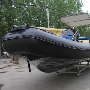 Bateau gonflable à coque en fibre de verre de luxe 20ft avec PVC Hypalon 600 1.2mm d'épaisseur pour les excursions de pêche Sports nautiques pour les plongeurs - Product Image 5