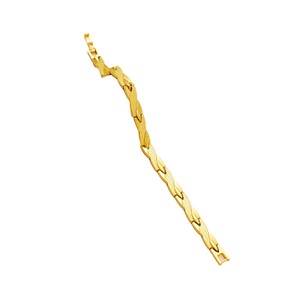 Pulsera de Cadena de Malla Trenzada de Aleación de Zinc, Unisex, Ajustable, Magnética, para Parejas, Regalo de Joyería, Dorado, Negro, Dos Tonos, Blanco, Yiwu - Product Image 5