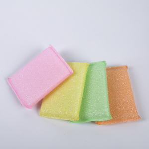 ฟองน้ำล้างจานคุณภาพดี สีสันสดใส รูปทรงสี่เหลี่ยมผืนผ้า สำหรับทำความสะอาดครัว - Product Image 4