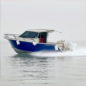 <span class=keywords><strong>Bateau</strong></span> <span class=keywords><strong>de</strong></span> pêche rapide Gospel Offshore personnalisé, entièrement soudé, en aluminium, 7,5 m (25 pieds), avec moteur hors-bord 250-350 CV et cabine entièrement fermée - Product Image 6