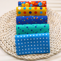 Vente en gros de tissu à pois Fat Quarters tissu en coton biologique pour courtepointe tissu en coton imprimé à motifs de points