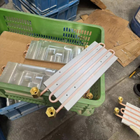 Échangeur de chaleur de précision en aluminium pour système de refroidissement de chiller, plaque froide liquide pour brochage laser à fibre, refroidissement par eau sur mesure