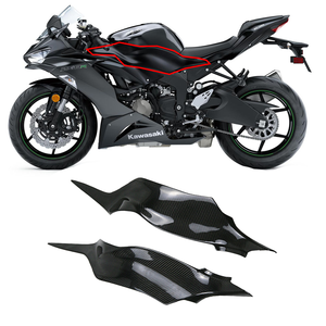 Carenado de Motocicleta Aplicable <span class=keywords><strong>ZX6R</strong></span> 636, Juego Completo Modificado de Fibra de Carbono, Guardabarros, Cubierta de Tanque de Combustible, Deflector de Viento, Negro - Product Image 5