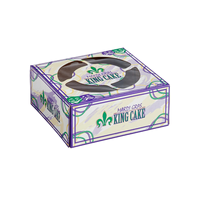 Boîte à gâteau aux fleurs de prunier papillon, économique, simple, de qualité alimentaire, mini, à usage unique, avec séparations, artisanale, jaune, personnalisable