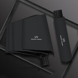 Sombrilla Plegable Promocional Personalizada, Protección <span class=keywords><strong>Solar</strong></span> y Contra la Lluvia, Semiautomática, de Viaje, para Auto, con Protección UV, Mango de Plástico con Logotipo - Product Image 5